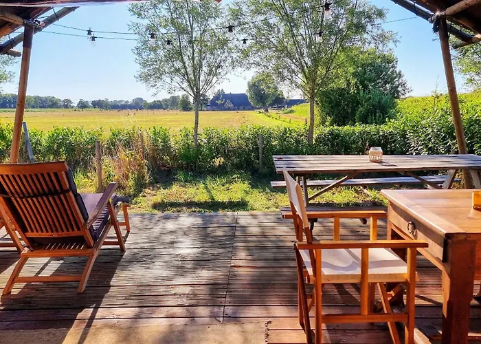 אוהל מפואר Luxury Safari Tent Near Veluwe Klarenbeek